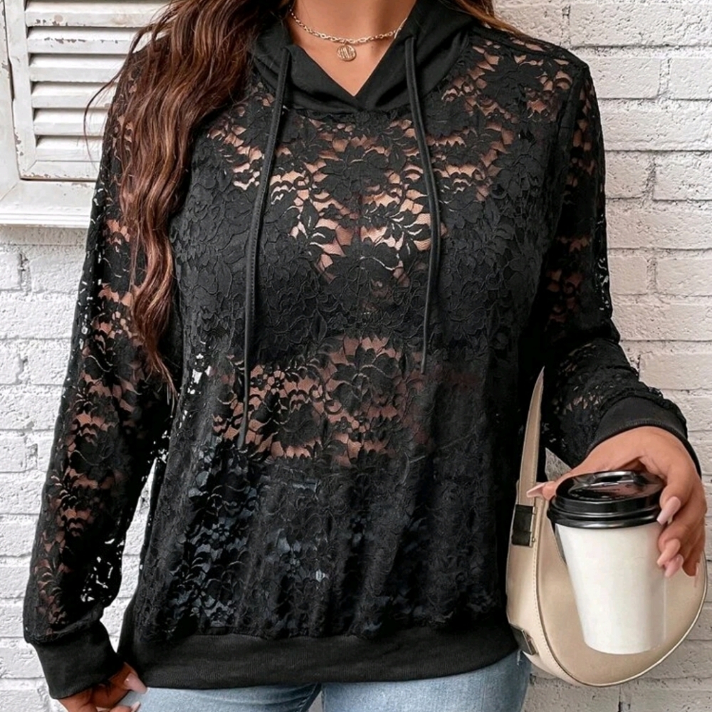 Shein Lace Hoodie